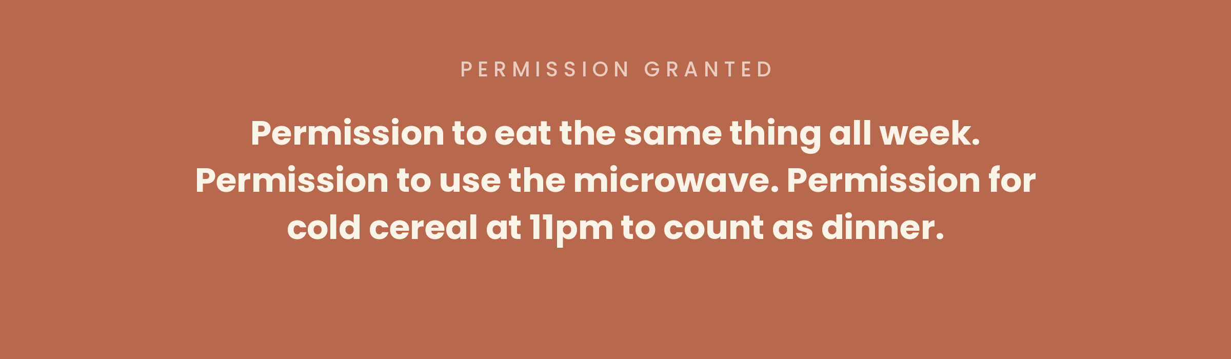 Permission granted — permission strip banner